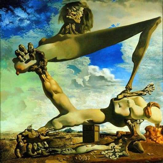 Description of the painting by Salvador Dali A soft composition with boiled beans: a premonition of civil war