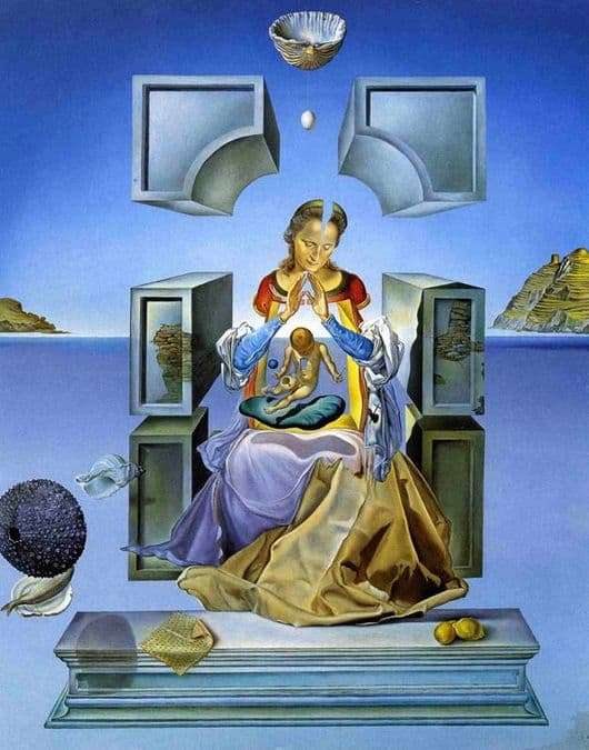 Description of the painting by Salvador Dali Madonna of Port Ligat