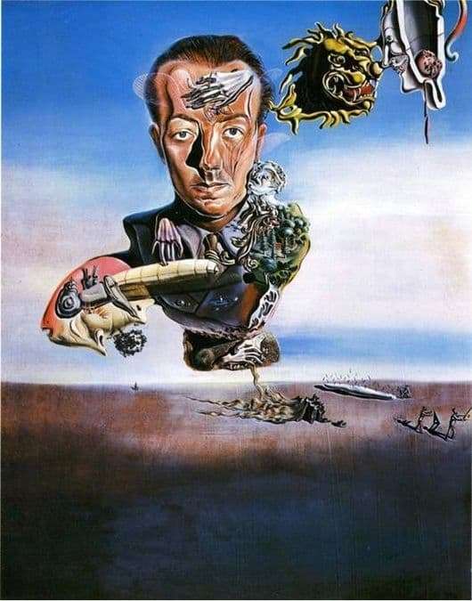 Description of the painting by Salvador Dali Paul Eluard