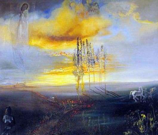 Description of the painting by Salvador Dali Castle Gala in Púbole