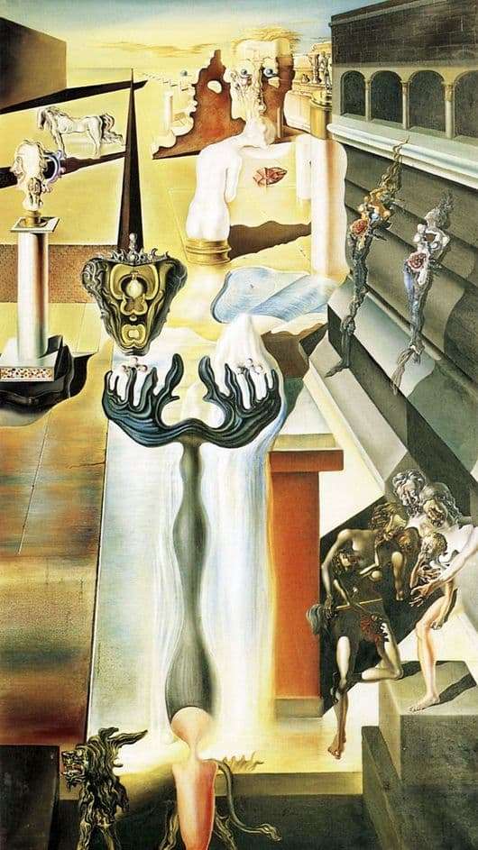 Description of the painting by Salvador Dali â€œInvisible Manâ€ Description