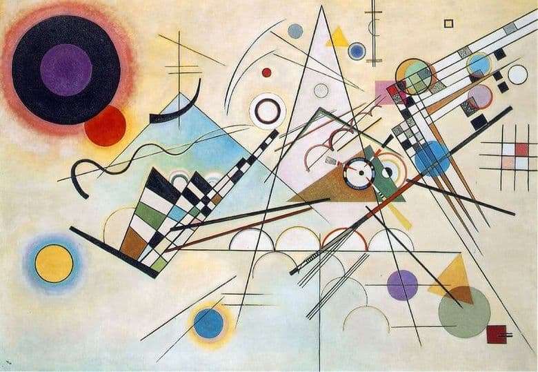 Description of the painting by Wassily Kandinsky Contrast sounds