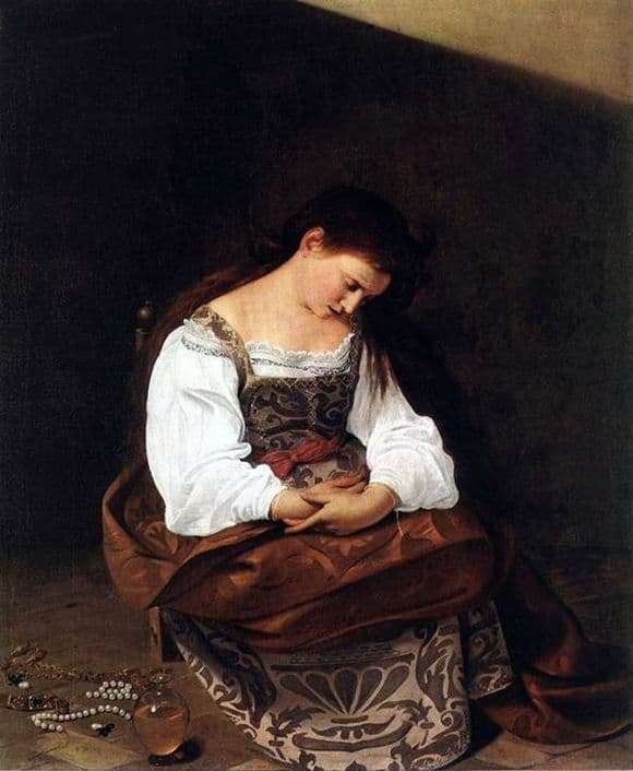 Description of the painting by Caravaggio The Penitent Mary Magdalene