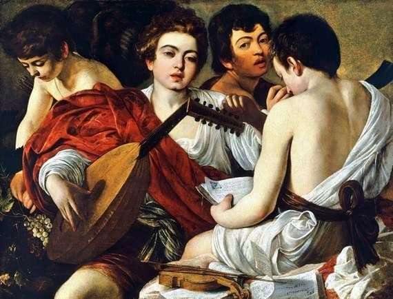 Description of the painting by Michelangelo Merisi da Caravaggio Musicians