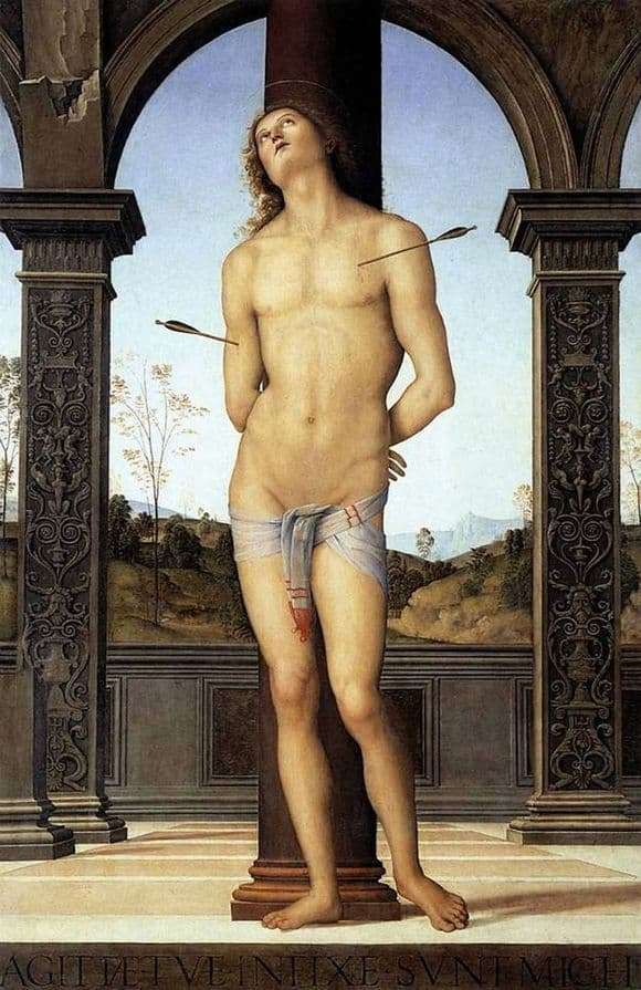 Description of the painting by Pietro Perugino Saint Sebastian