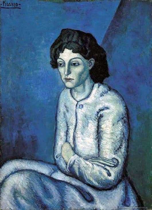 Description of the painting by Pablo Picasso Woman with arms crossed