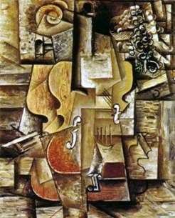 Description of the painting by Pablo Picasso Violin