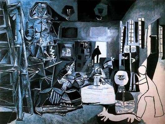 Description of the painting by Pablo Picasso Menin. According to Velasquez