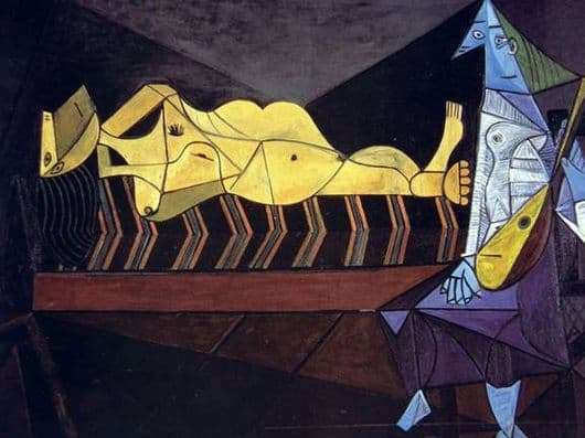 Description of the painting by Pablo Picasso Serenade