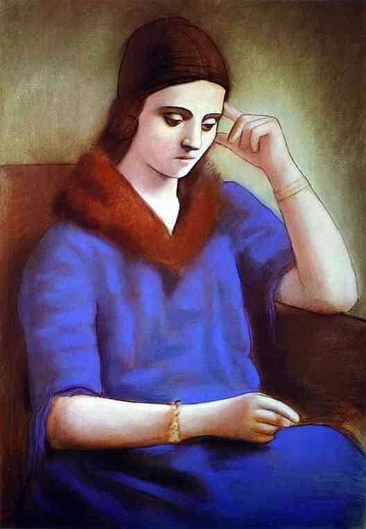 Description of the painting by Pablo Picasso Portrait of Olga Picasso