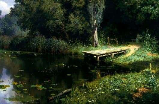 Description of the painting by Vasily Polenov overgrown pond