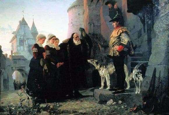 Description of the painting by Vasily Polenov The Right of the Master