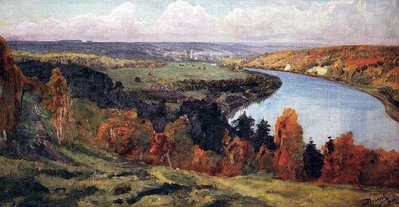 Description of the painting by Vasily Polenov Oka Valley