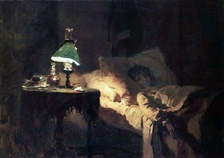 Description of the painting by Vasily Polenov Patient