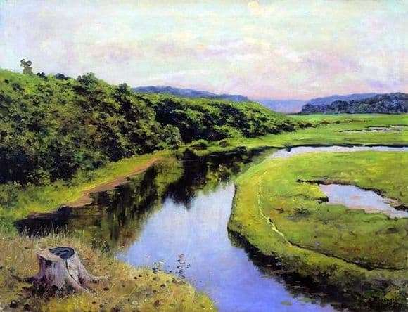 Description of the painting by Vasily Polenov River