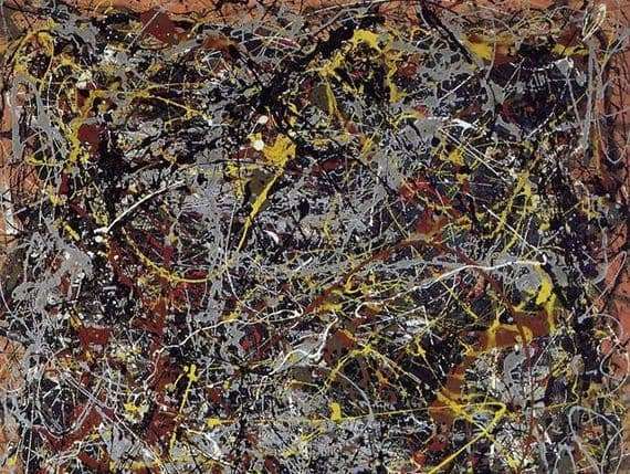 Description of the painting by Paul Jackson Pollock Number 5, 1948