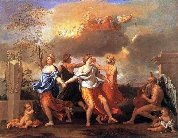 Description of the painting by Nicolas Poussin Dance to the music of time