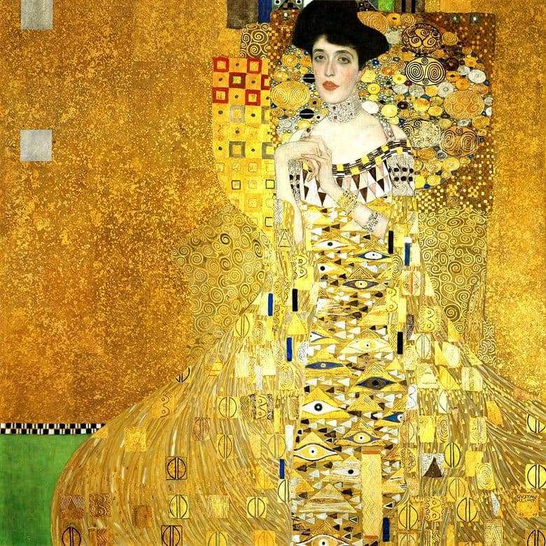 Description of the painting by Gustav Klimt Portrait of Adele Bloch Bauer I (Golden Adel)