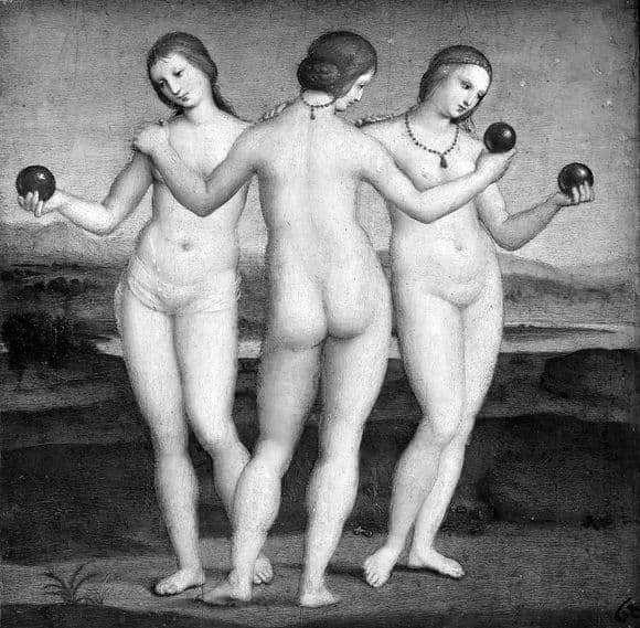 Description of the painting by Raphael Santi Three Graces