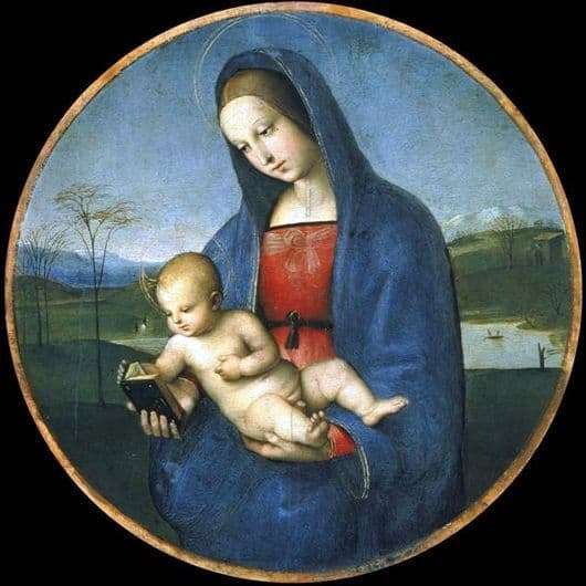 Description of the painting by Rafael Santi Madonna and Child (Madonna Conestabile)