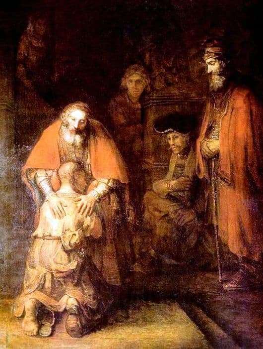 Description of the painting by Rembrandt Harmensz van Rijn The Return of the Prodigal Son