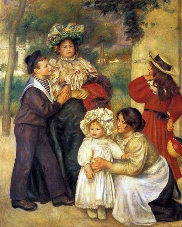 Description of the painting by Pierre Auguste Renoir Family of Renoir