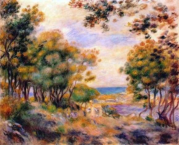 Description of the painting by Renoir Landscape in Beaulieu
