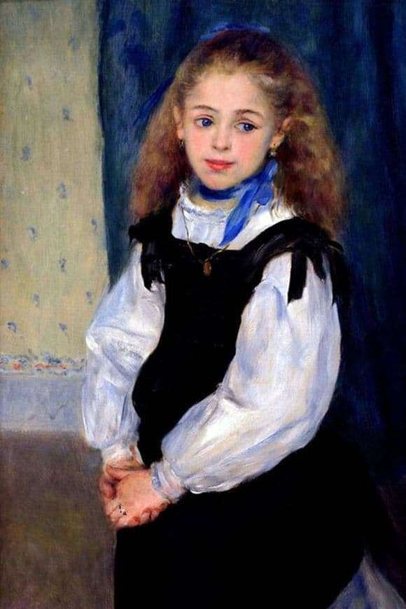 Description of the painting by Pierre Auguste Renoir Mademoiselle Legrand