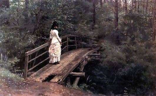 Description of the painting by Ilya Repin Summer Landscape (On the bridge)