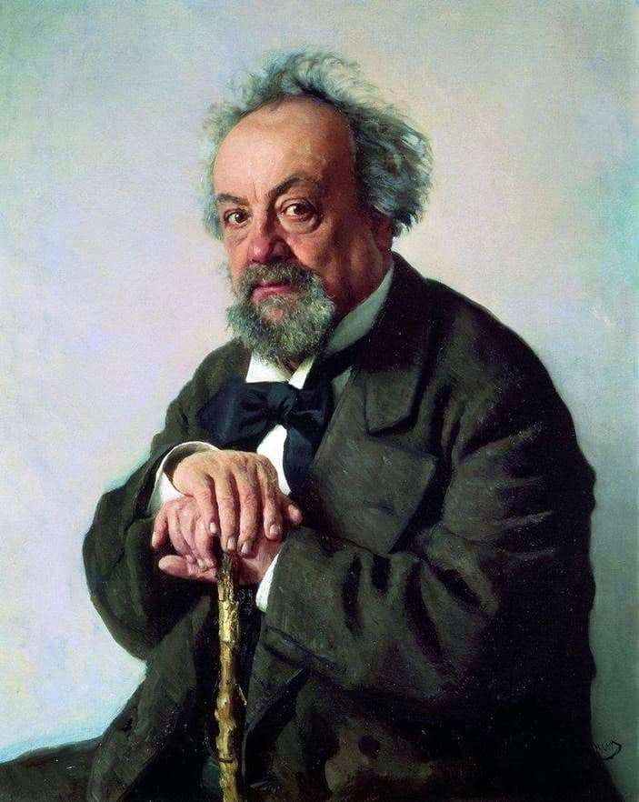 Description of the painting by Ilya Repin Portrait of Pisemsky