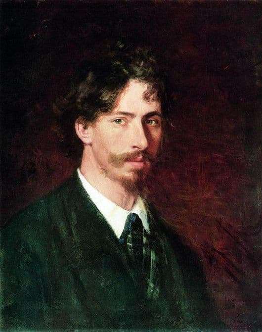 Description of the painting by Ilya Repin Self portrait