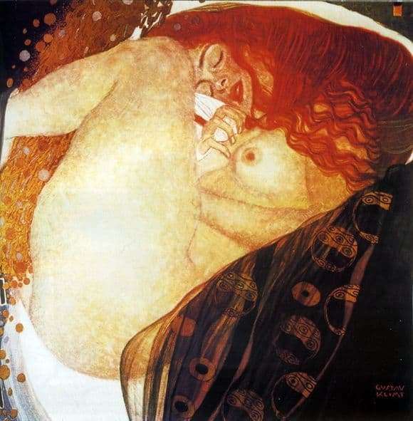 Description of the painting by Gustav Klimt Danae