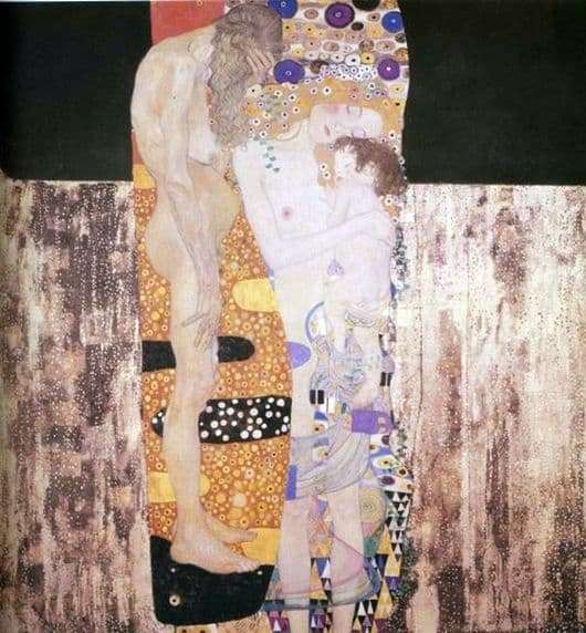 Description of the painting by Gustav Klimt Girls