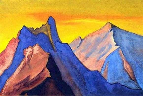 Description of the painting by Nicholas Roerich Himalayas