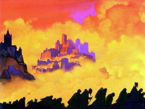 Description of the painting by Nicholas Roerich Armageddon