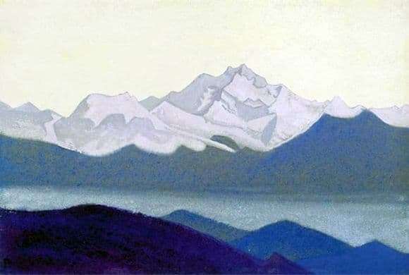 Description of the painting by Nicholas Roerich Kanchenjunga