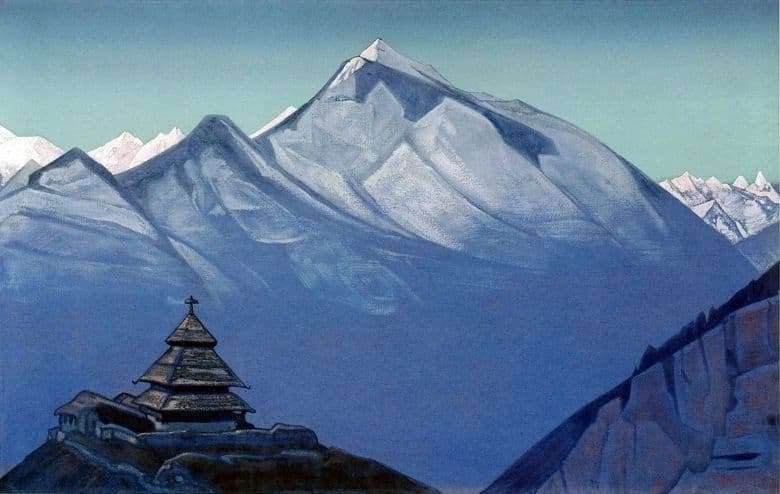 Description of the painting by Nicholas Roerich Temple at Naggar