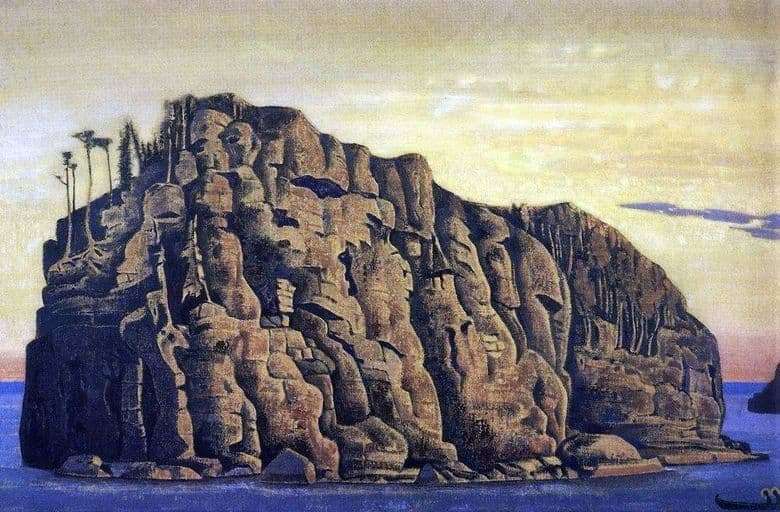 Description of the painting by Nicholas Roerich Holy Island