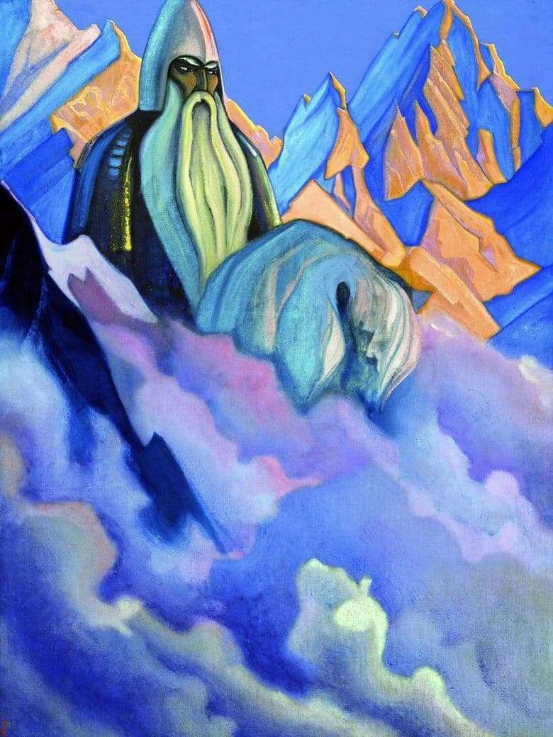 Description of the painting by Nicholas Roerich Svyatogor