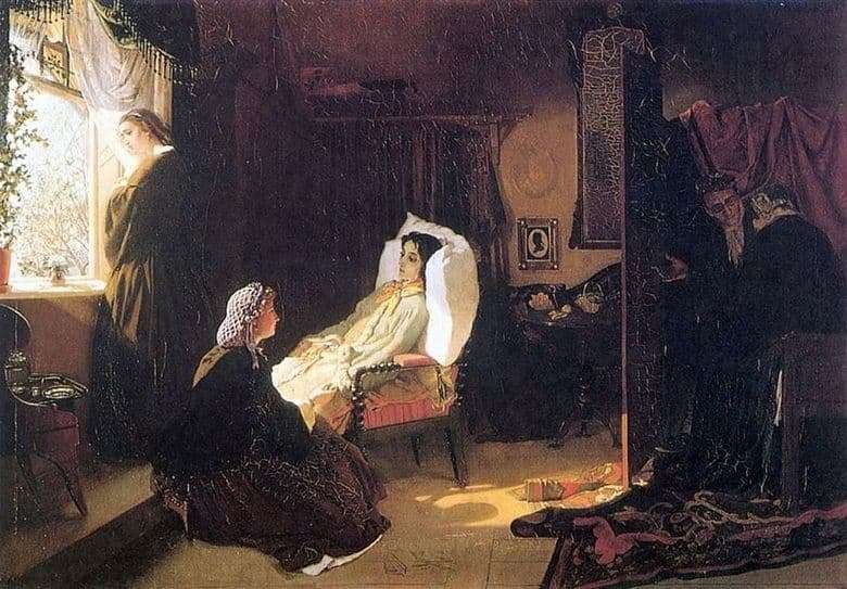 Description of the painting by Mikhail Klodt Last Spring (1861)