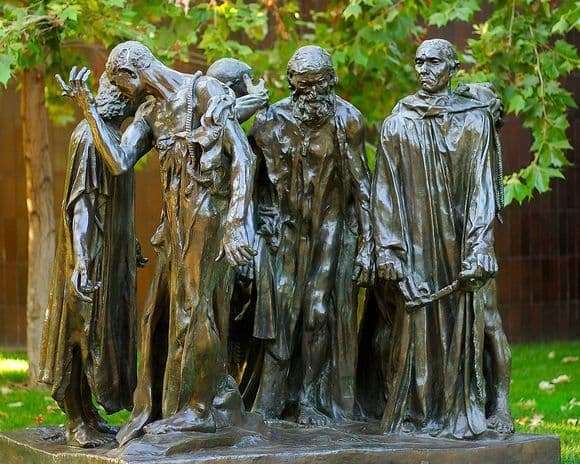 Description of the sculpture by Francois Auguste Rodin Citizens of Kale