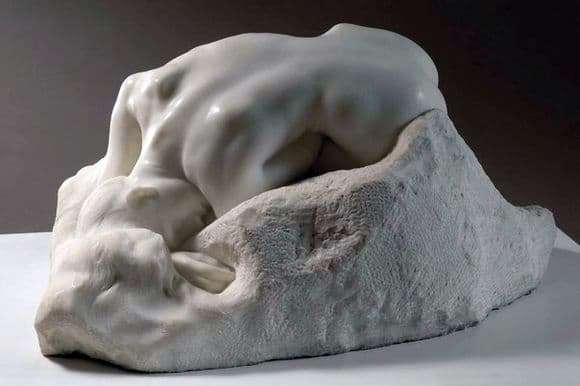 Description of the sculpture by Francois Rodin Danaid