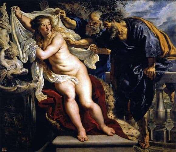 Description of the painting by Peter Rubens Susanna and the Elders