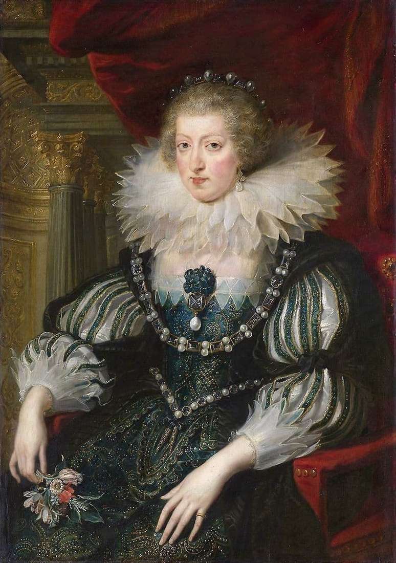 Description of the painting by Peter Rubens Portrait of Anna of Austria
