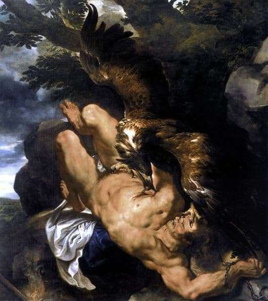 Description of the painting by Peter Rubens Prometheus Bound