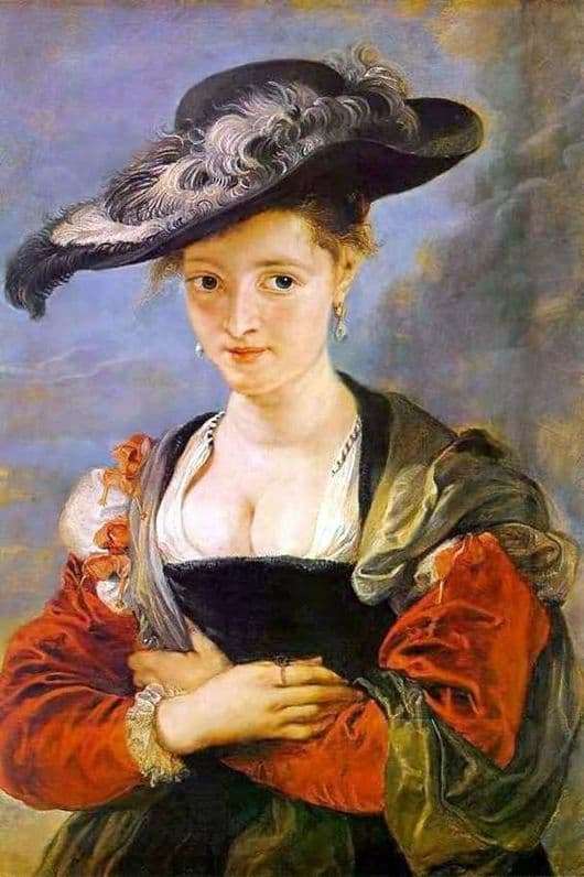 Description of the painting by Peter Paul Rubens Straw hat