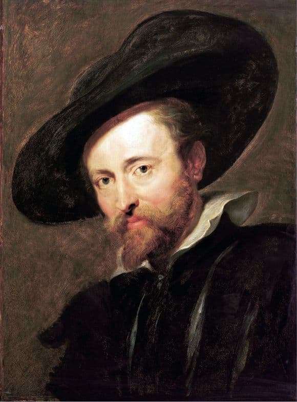 Description of the painting by Peter Rubens Self portrait