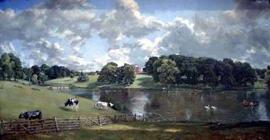 Description of the painting by John Constable Landscape