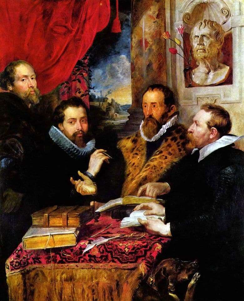 Description of the painting by Peter Rubens The Four Philosophers