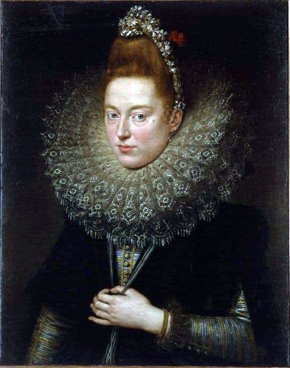 Description of the painting by Peter Rubens Womans Portrait